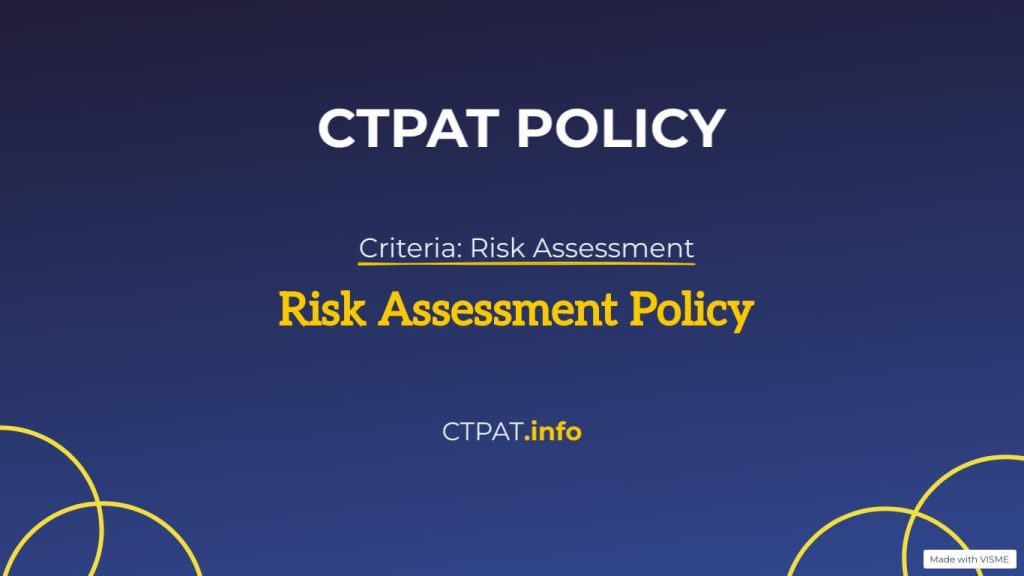 Ctpat Risk Assessment