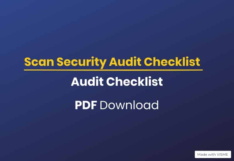 Scan Audit Checklist | PDF Download